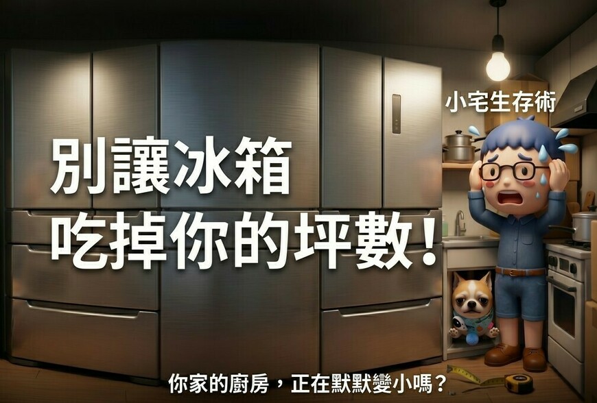 小宅生存術：別讓冰箱吃掉你的坪數！