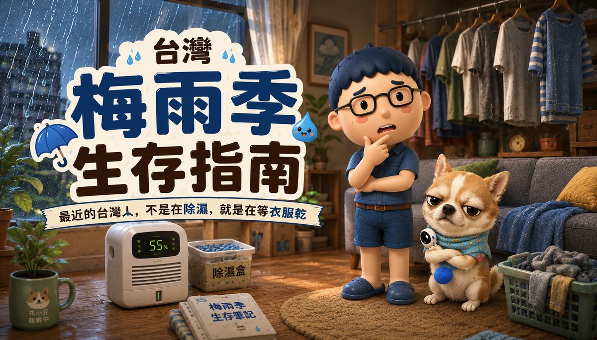 台灣梅雨季生存指南：不是你家髒，是濕氣真的太誇張！