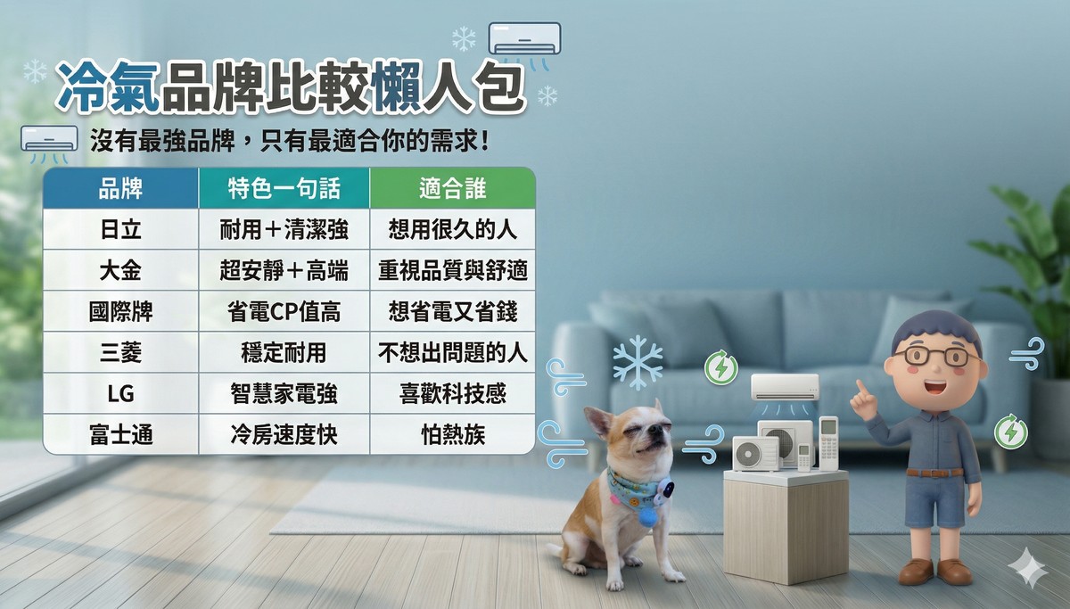 冷氣品牌怎麼選？一篇懶人包搞懂！