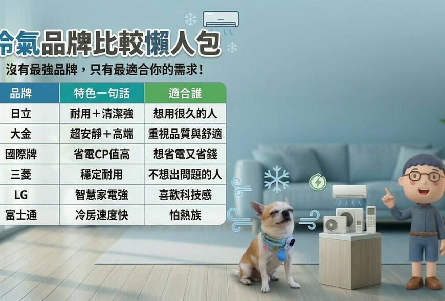 冷氣品牌怎麼選？一篇懶人包搞懂！