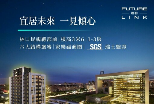 〔阿明幫你看建案〕林口「群和FUTURE LINK」：小坪數1到3房、近吉祥公園、低總價，首購族林口入門款