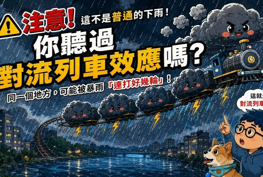 注意！這不是普通的下雨！你聽過「對流列車效應」嗎？