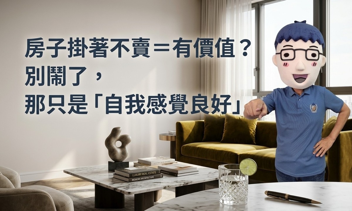 房子掛著不賣＝有價值？別鬧了，那只是「自我感覺良好」
