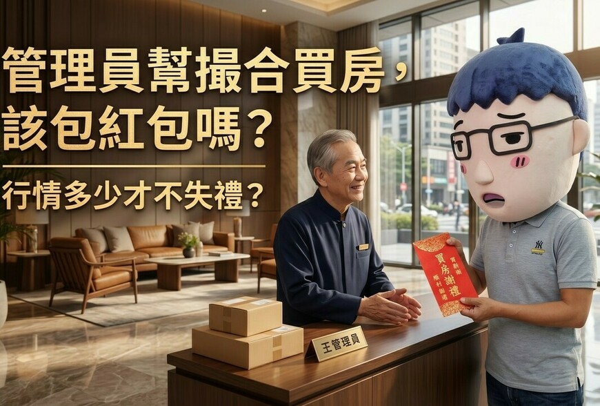 管理員幫撮合買房，該包紅包嗎？行情多少才不失禮？