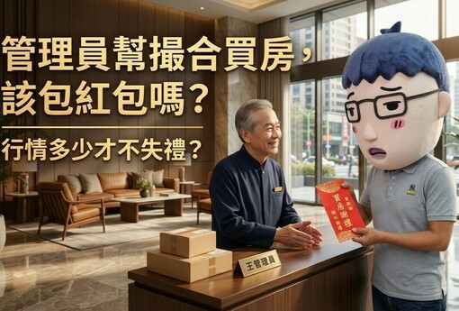 管理員幫撮合買房，該包紅包嗎？行情多少才不失禮？