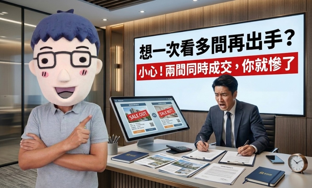 想一次看多間再出手？小心！兩間同時成交，你就慘了