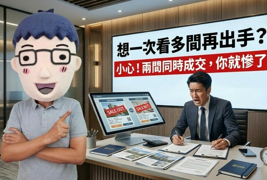 想一次看多間再出手？小心！兩間同時成交，你就慘了