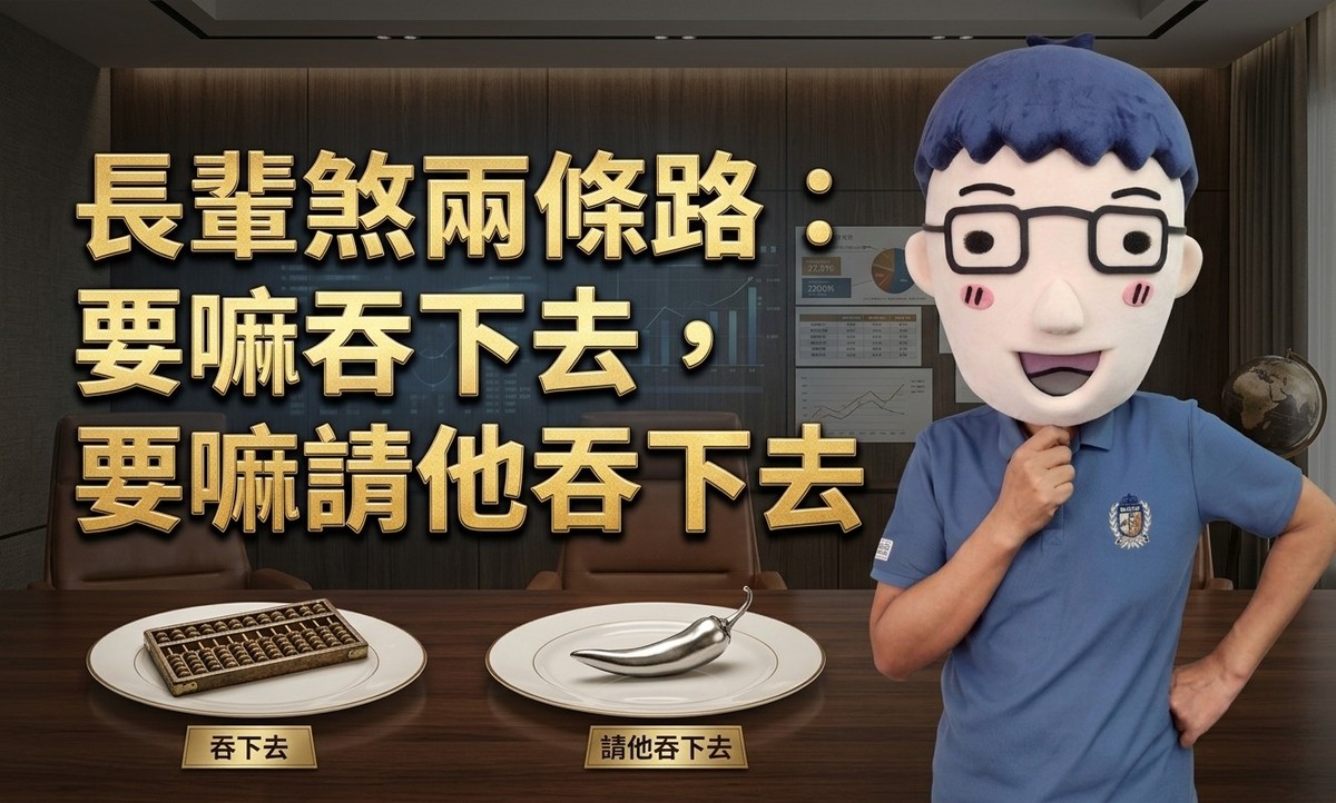 長輩煞兩條路：要嘛吞下去，要嘛請他吞下去