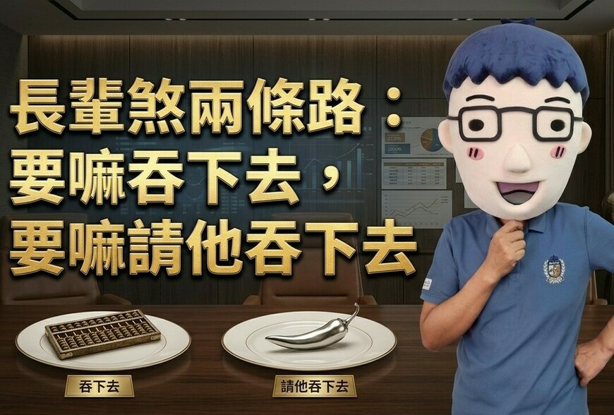 長輩煞兩條路：要嘛吞下去，要嘛請他吞下去