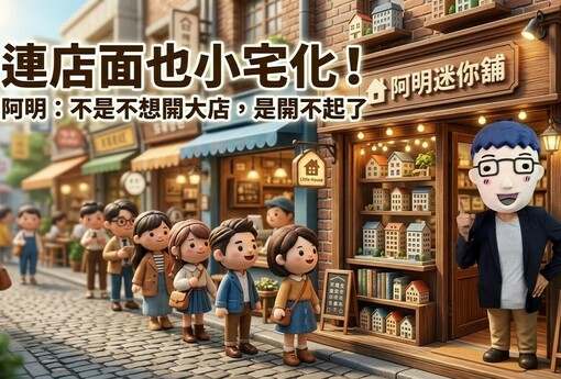 連店面也小宅化！阿明：不是不想開大店，是開不起了
