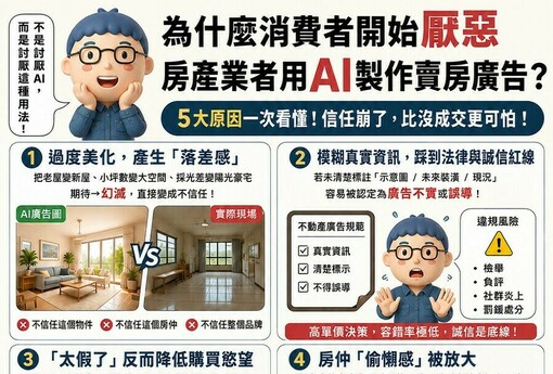 AI賣房廣告引反感？消費者直言「太假了」　阿明直言：不是科技的問題，是誠信正在被消耗