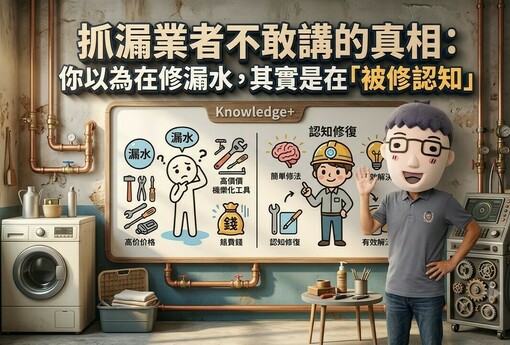 抓漏業者不敢講的真相：你以為在修漏水，其實是在「被修認知」