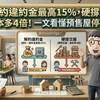 解約違約金最高15%，硬撐交屋成本多4倍！一張表看懂預售屋停損點