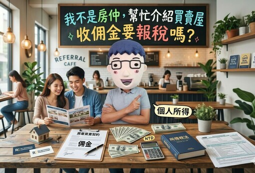 我不是房仲，幫忙介紹買賣房屋收佣金要報稅嗎？