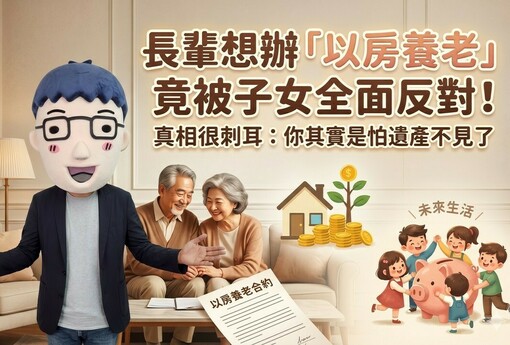 長輩想辦「以房養老」竟被子女全面反對！真相很刺耳：你其實是怕遺產不見了