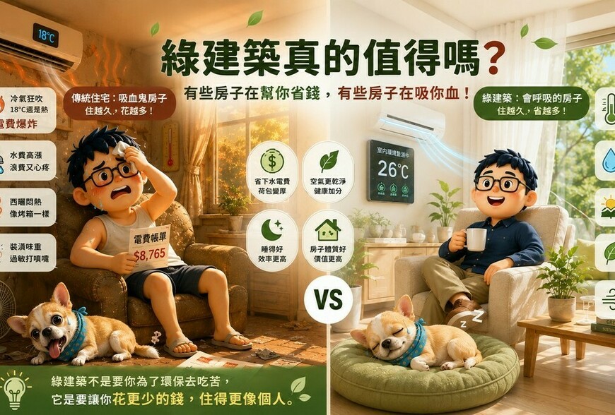 綠建築真的省錢嗎？帳單跟身體反應最知道！