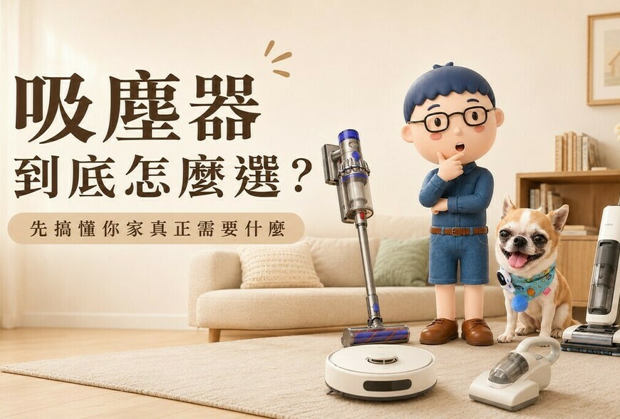 吸塵器到底怎麼選？先看懂這 5 件事，別再只看吸力了