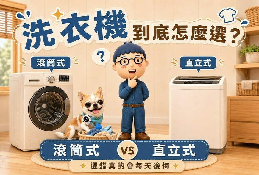 洗衣機到底怎麼選？滾筒式 vs 直立式，選錯真的會每天後悔