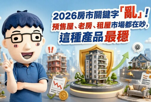2026房市關鍵字「亂」！阿明：預售屋、老房、租屋市場都在吵，這種商品反而最穩