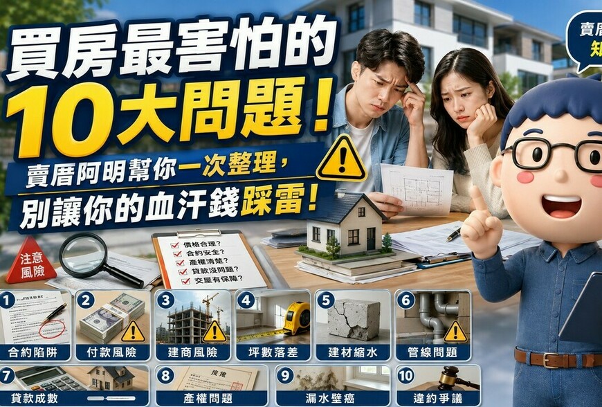 「交屋延遲暴增」！買房10大地雷一次看 阿明嘆：別讓血汗錢變廢紙