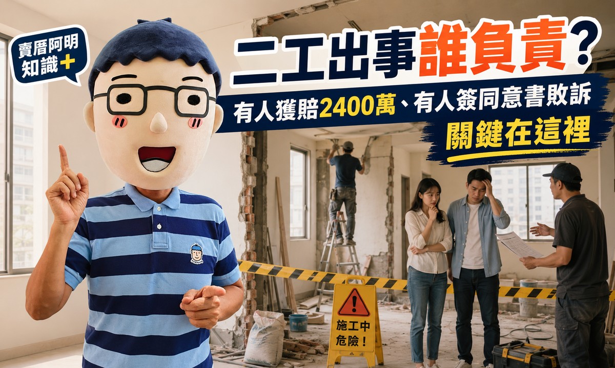 二工出事誰負責?有人獲賠2400萬、有人簽同意書敗訴 關鍵在這裡