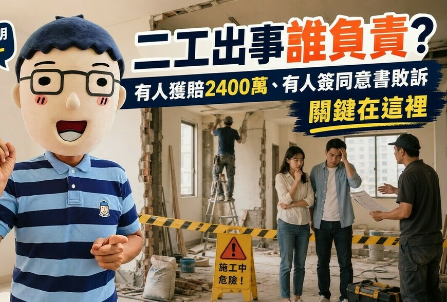 二工出事誰負責？有人獲賠2400萬、有人簽同意書敗訴　關鍵在這裡