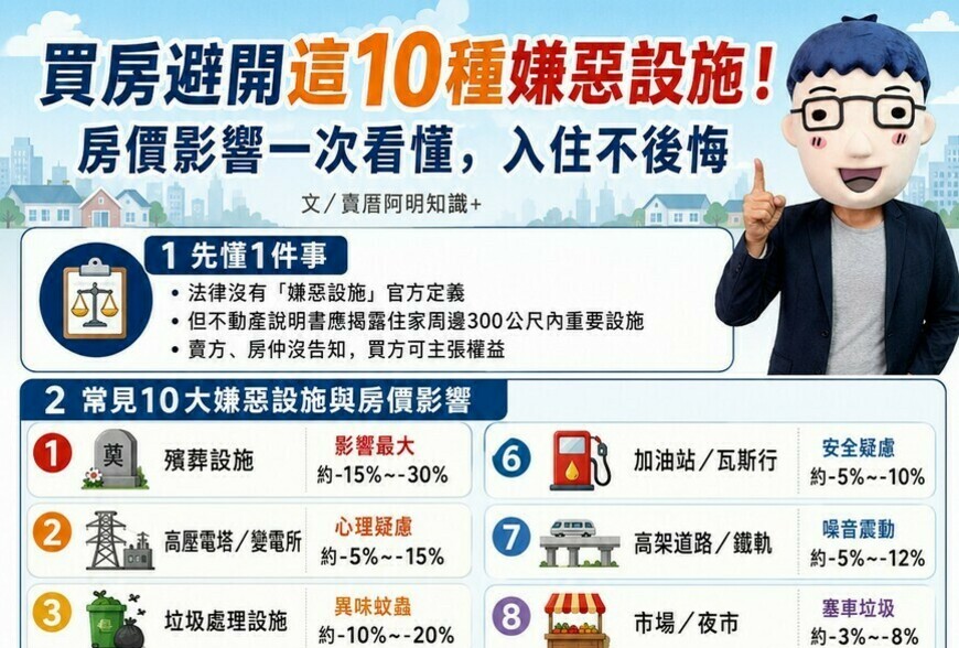 買房避開這10種嫌惡設施！房價影響一次看懂，入住不後悔