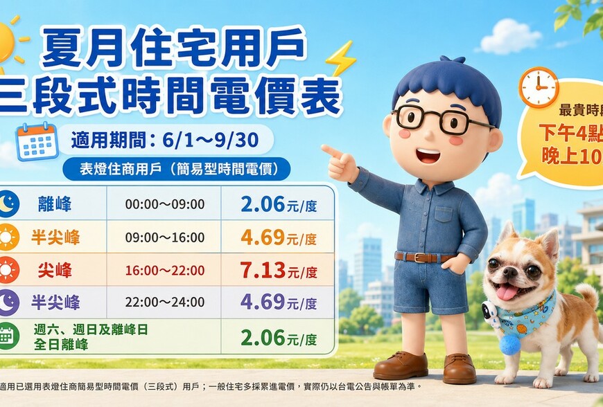 【賣厝阿明】夏天電費怎麼省？用電最好避開「最貴時段」