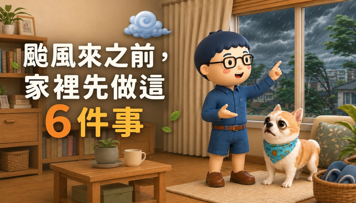 颱風來之前，家裡先做這 6 件事