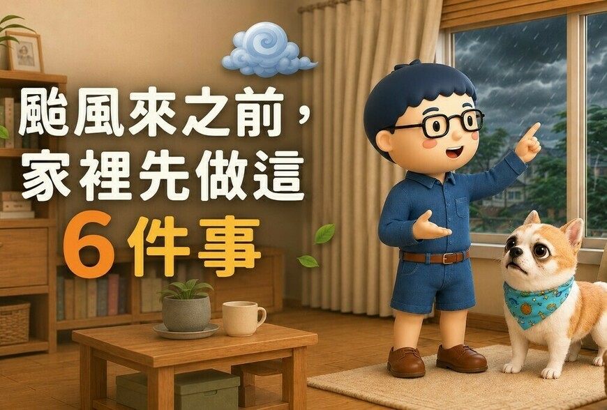 颱風來之前，家裡先做這 6 件事