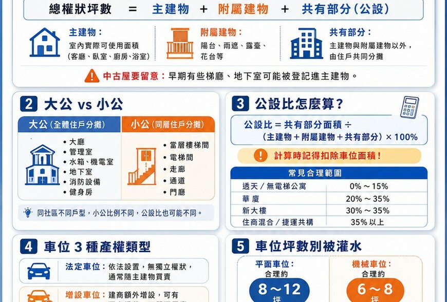 買房必看！主建物、大公、小公、車位一次搞懂