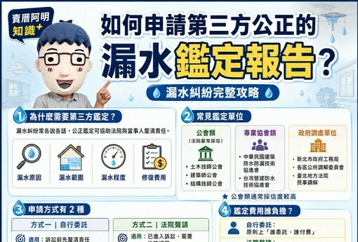 如何申請第三方公正的漏水鑑定報告？完整攻略