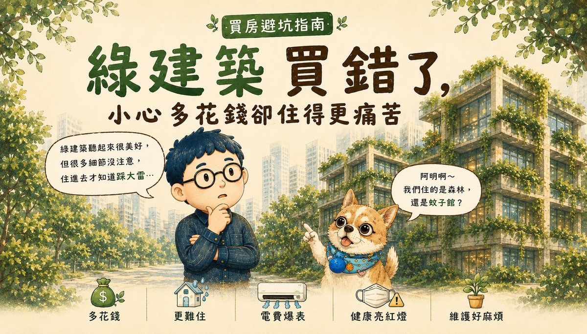 買房避坑指南~綠建築買錯了，小心多花錢卻住得更痛苦！