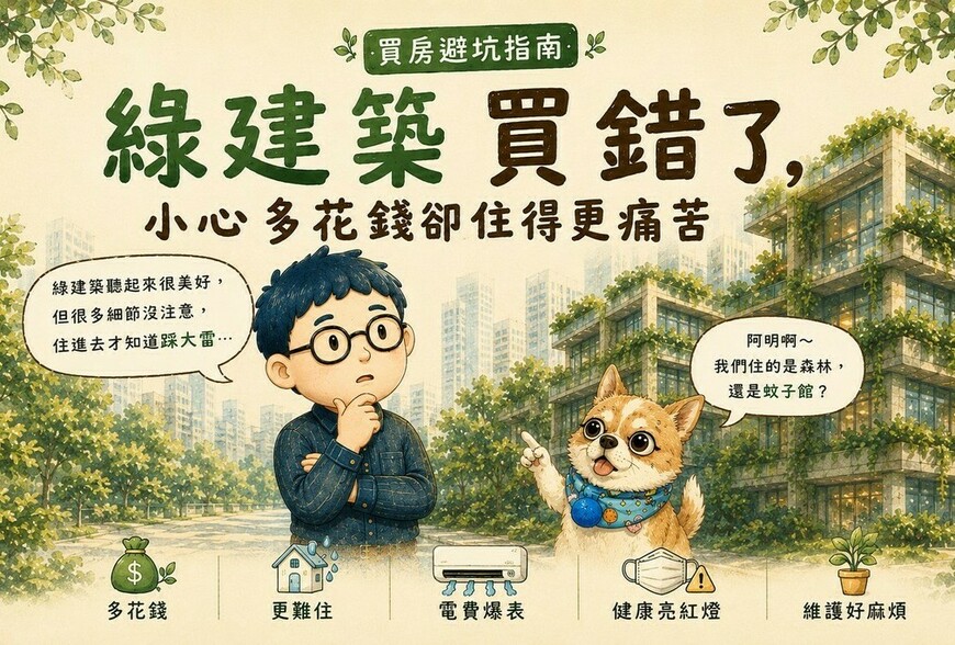 買房避坑指南~綠建築買錯了，小心多花錢卻住得更痛苦！