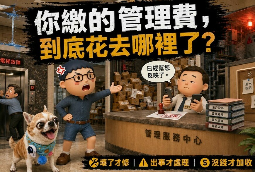 你繳的管理費，到底花去哪裡了？