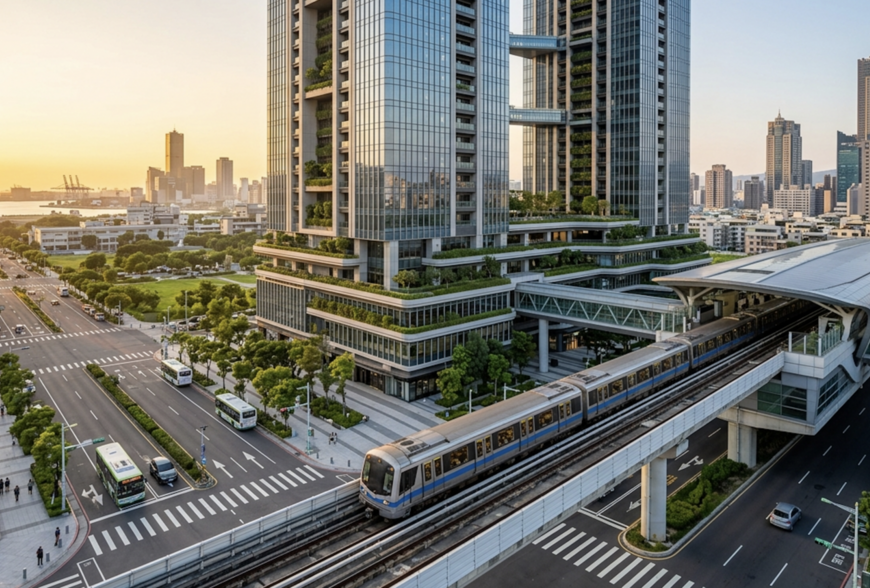 避開房市泡沫！高雄 TOD 軌道經濟全解析：捷運黃線、聯開案點火，哪些站點最具潛力？
