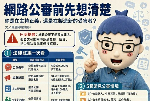 網路公審前請先想清楚：你是在主持正義，還是在製造新的受害者？