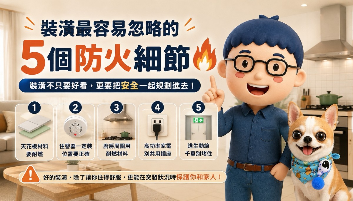 裝潢最容易忽略的5個防火細節