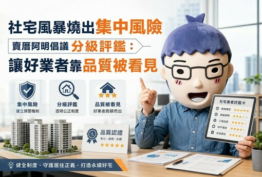 社宅風暴燒出集中風險　賣厝阿明倡議分級評鑑：讓好業者靠品質被看見