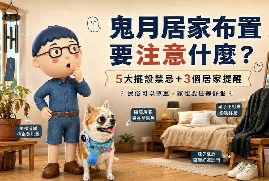 鬼月居家布置要注意什麼？5大擺設禁忌＋3個居家提醒