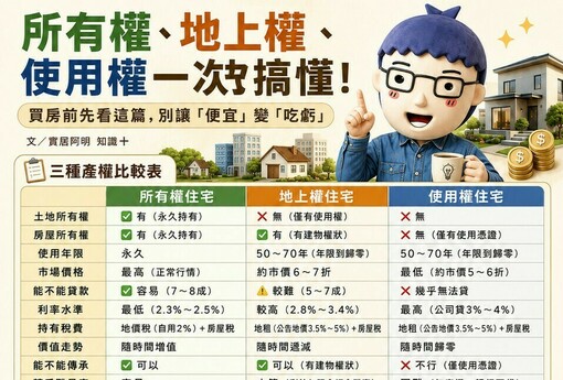 所有權、地上權、使用權一次搞懂！買房前先看這篇，別讓「便宜」變「吃虧」