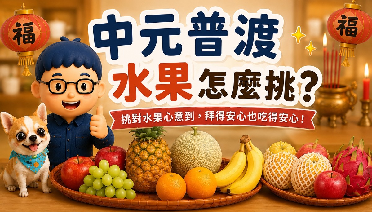 中元普渡水果怎麼挑？常見水果寓意、挑選原則與保存方式一次看
