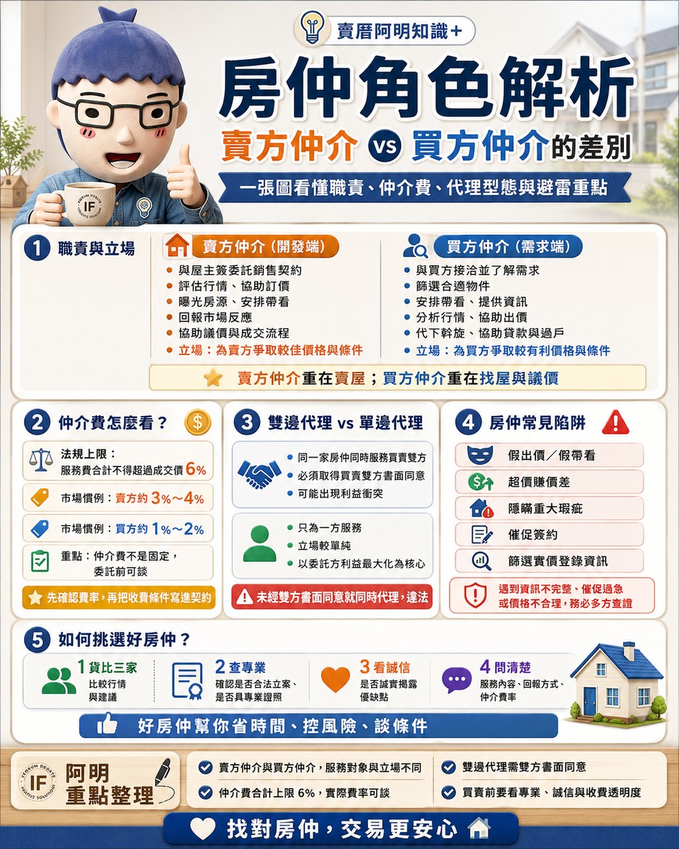 房仲角色解析｜賣方仲介 vs 買方仲介的差別