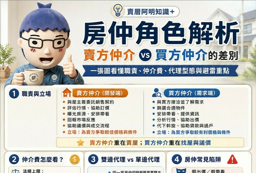 房仲角色解析｜賣方仲介 vs 買方仲介的差別