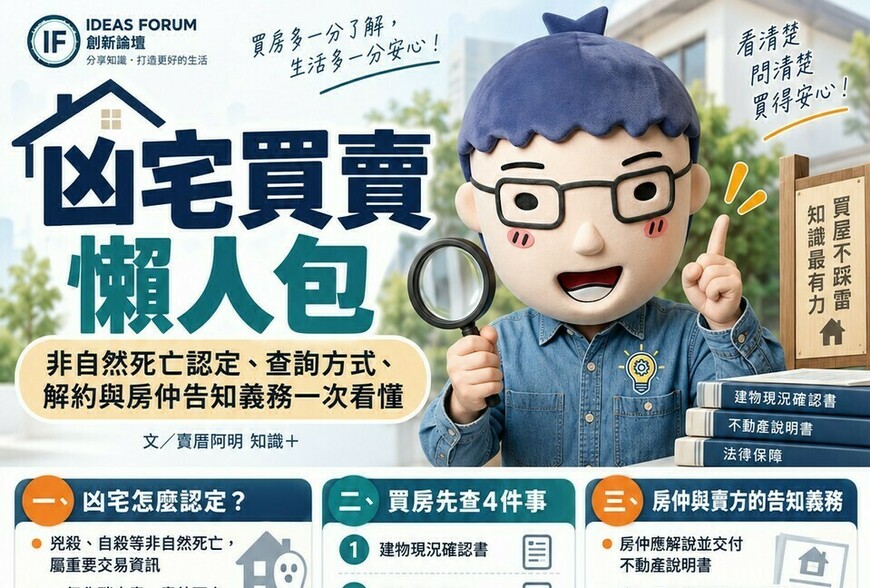 凶宅買賣｜非自然死亡認定、查詢方式、解約與房仲告知義務一次看懂
