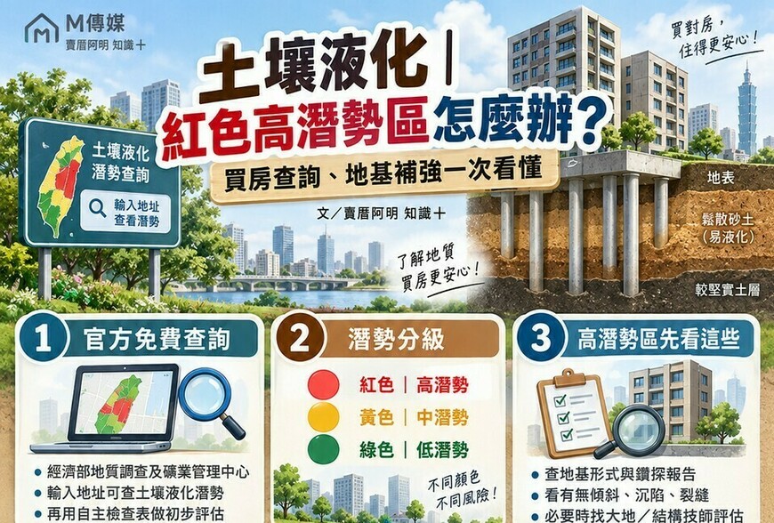 土壤液化｜紅色高潛勢區怎麼辦？買房查詢、地基補強一次看懂