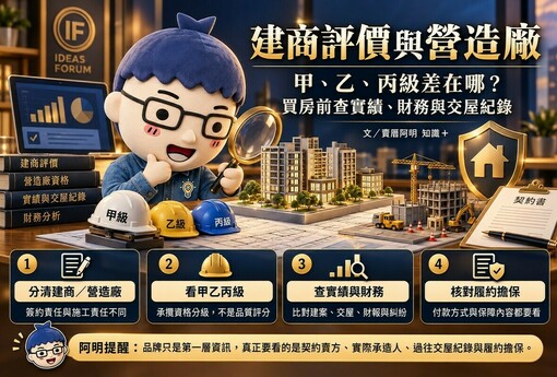 建商評價與營造廠｜甲、乙、丙級差在哪？買房前查實績、財務與交屋紀錄