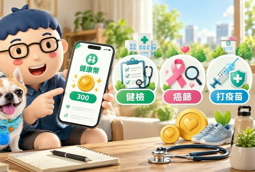 健康幣10月1日正式上路！健檢、癌篩、打疫苗都能累積　滿1000幣12月起開放兌換
