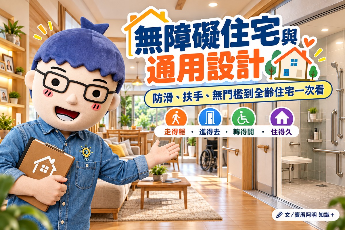 無障礙住宅與通用設計｜防滑、扶手、無門檻到全齡住宅一次看