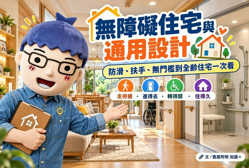 無障礙住宅與通用設計｜防滑、扶手、無門檻到全齡住宅一次看